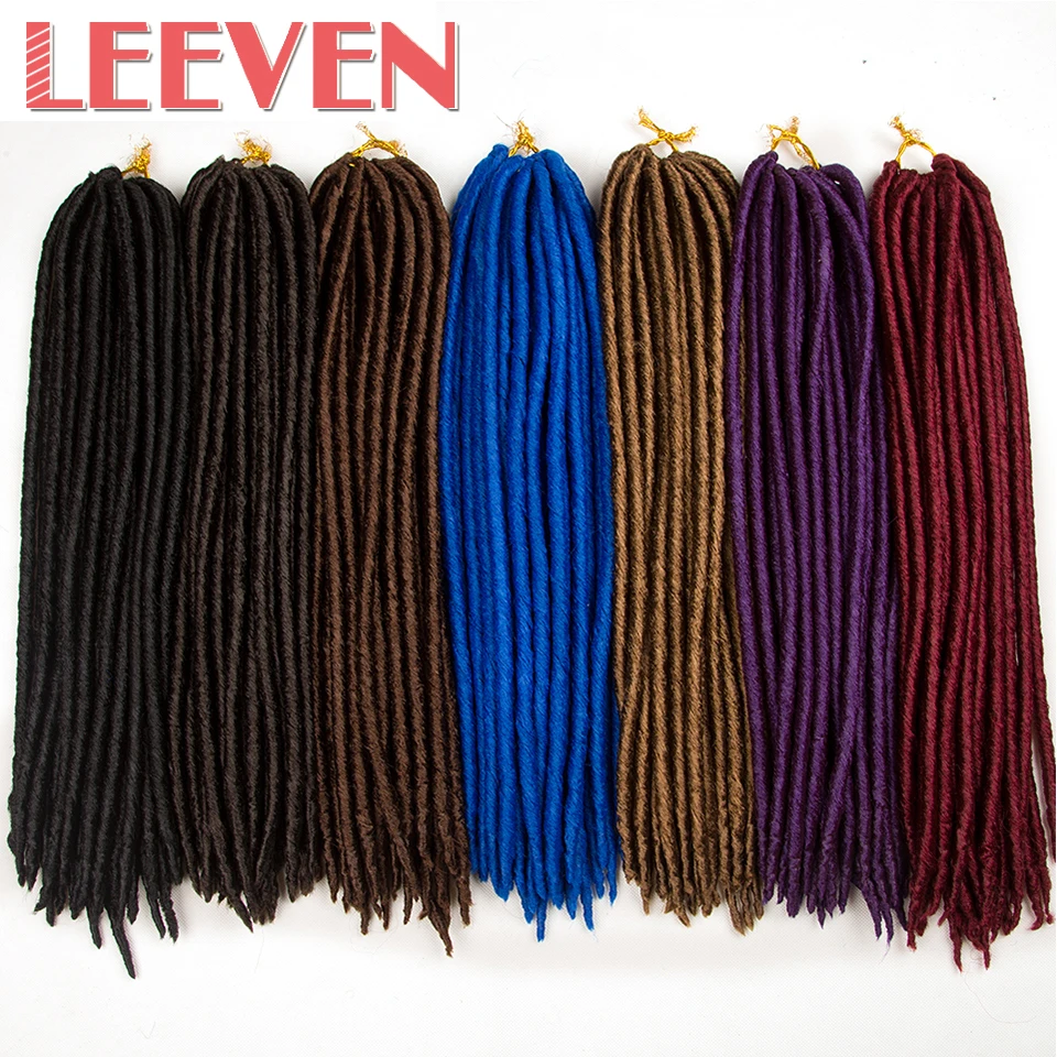 Leeven 24 нити 100g искусственные локоны в стиле crochet волосы косы для наращивания волос