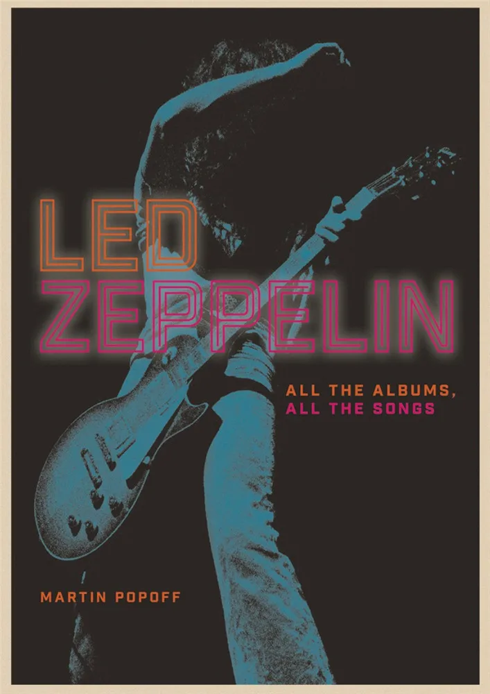 Led Zeppelin рок-музыка постеры/Led Zeppelin музыка классический постер Винтажный стиль стены крафт-бумага плакат домашний художественный бренд - Цвет: 18