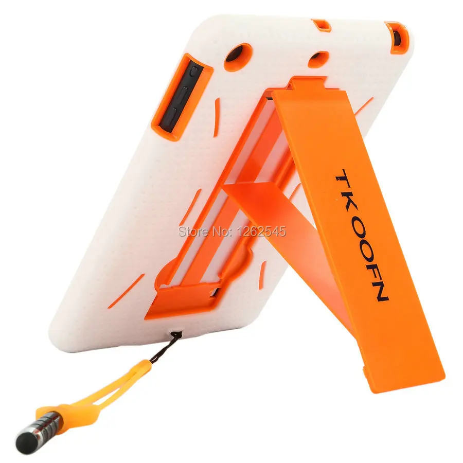 Ударопрочный силиконовый гибридный сверхмощный чехол для Apple Ipad Mini белый