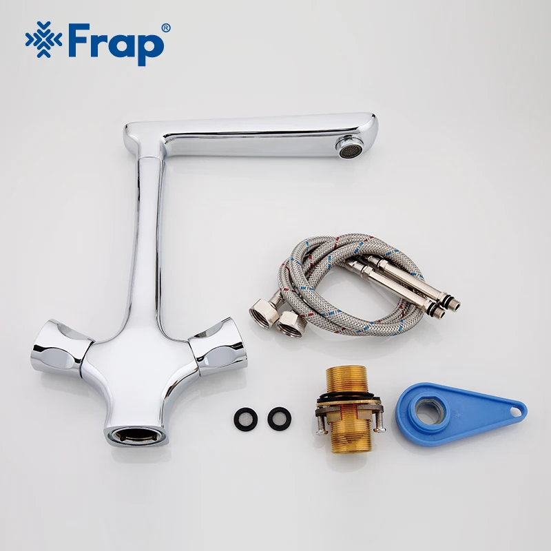 Смеситель для кухни Frap G4030 смеситель холодной и горячей воды с двумя ручками семь