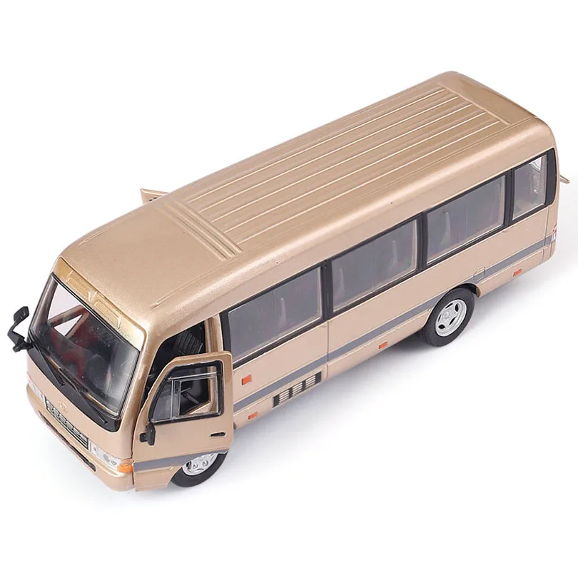 

1/32 COASTER Medium-Sized Bus Simulation Toy Passenger Car Model Alloy Pull Back Children Toys Genuine License Collection Gift