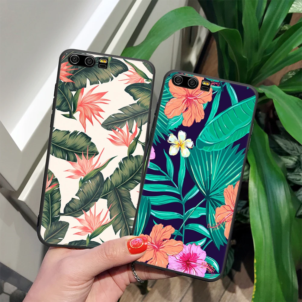 Чехол с милыми животными для Huawei Mate 10 Lite P20 P10 чехол из ТПУ рисунком растений Honor 9i 9
