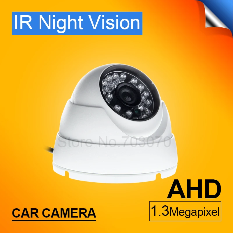 Бесплатная доставка 1.0MP/1.3MP Высокое разрешение AHD камера белая металлическая Dom
