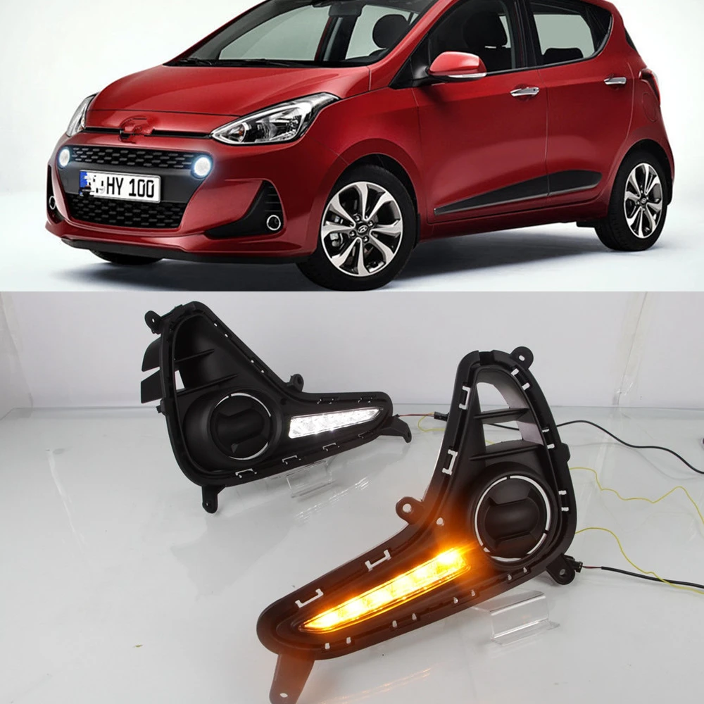 CSCSNL 1 комплект для Hyundai Grand I10 2017 2018 2019 светодиодные дневные ходовые огни дневного