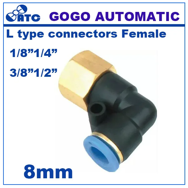 Высококачественный пневматический соединитель для шланга GOGO air fittingelbow L 90