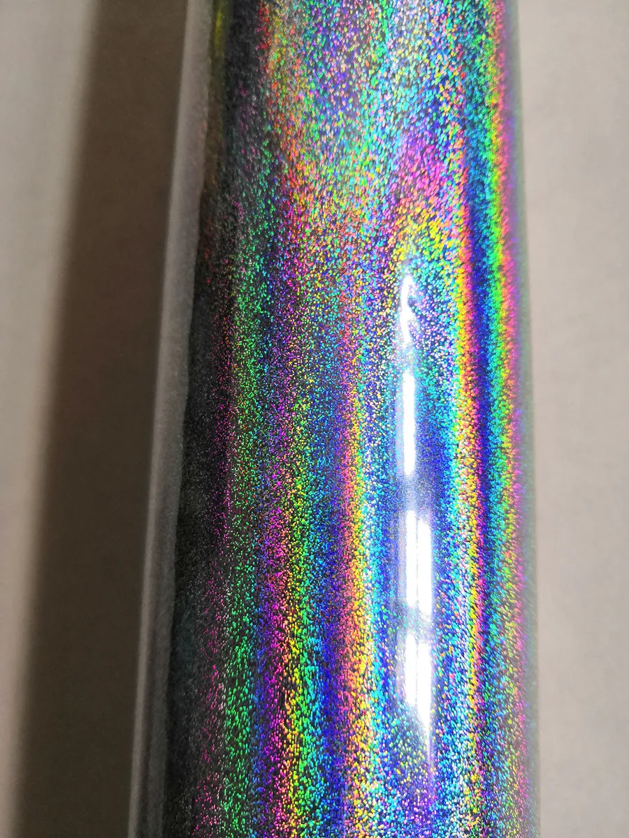 Holographic foil  B01 silver color intensive sand pattern hot stamping on paper or plastic 64cm x 120m