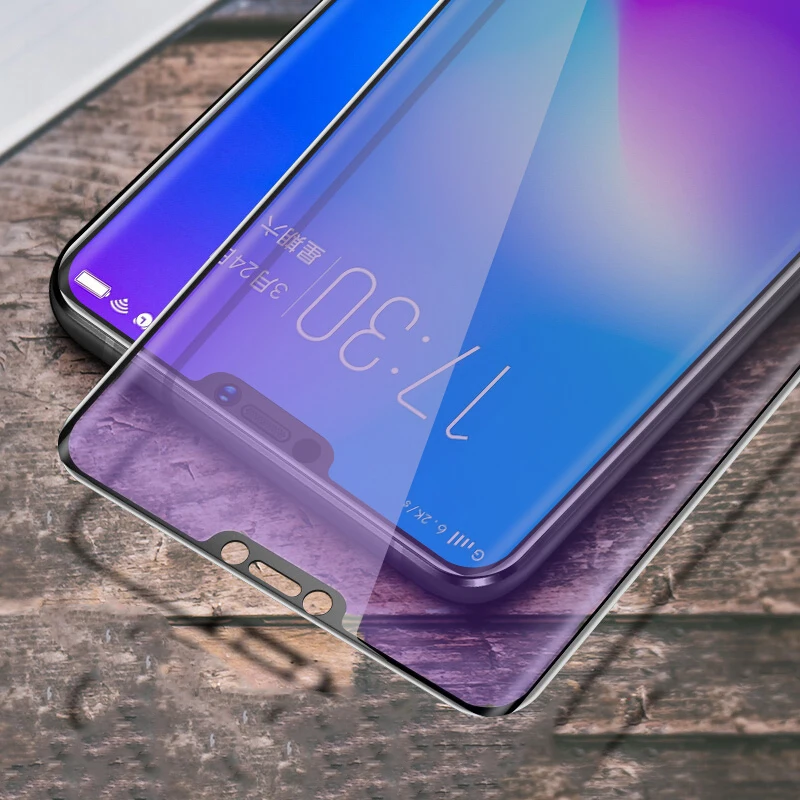 EXUNTON полное покрытие анти синее Закаленное стекло протектор экрана для VIVO X21