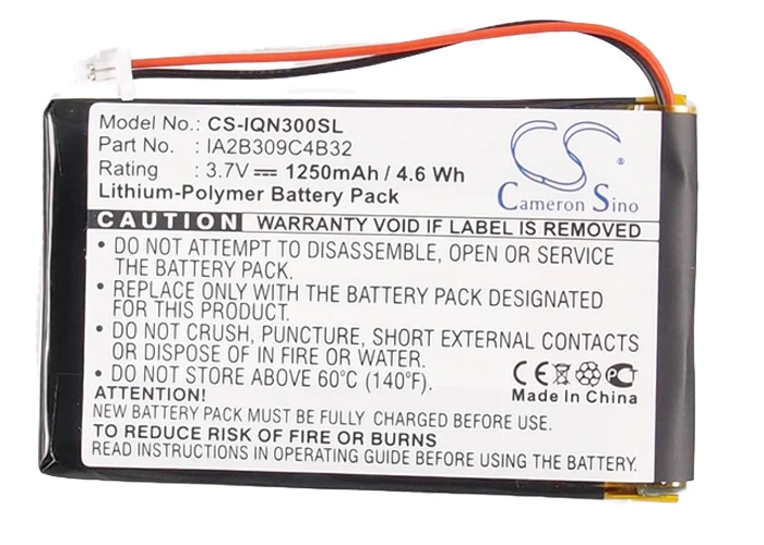 Cameron Sino 1250 мАч батарея IA2B309C4B32 для Garmin Nuvi 300 300T 310 310D 310T 350 350T 360 360T 370|Цифровые