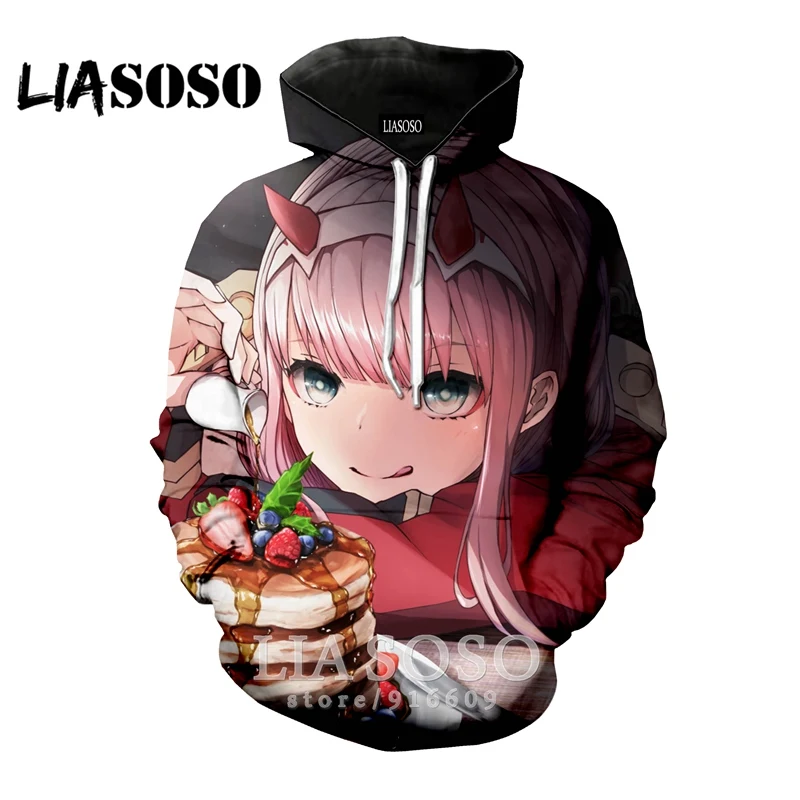 12 3D принт для женщин мужчин аниме, Мужская Harajuku Толстовка DARLING в FRANXX Zero два толстовки уличная Модная рубашка E779 - Цвет: 12