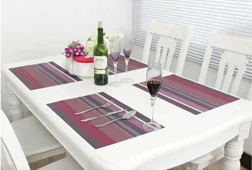 Sales PVC Quick-drying Placemats Insulation Mats Coasters Kitchen/Dining Table Rectangle | Дом и сад