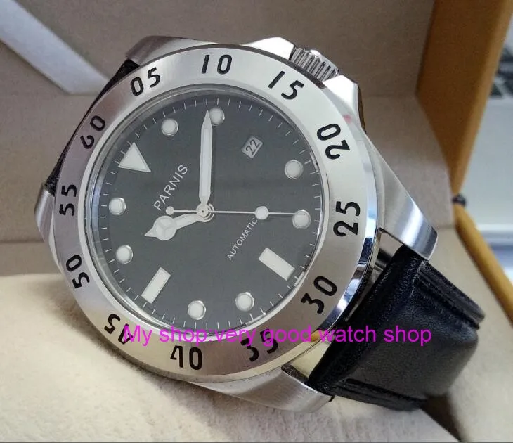 Мужские наручные часы с сапфирами автоматические механические японскими