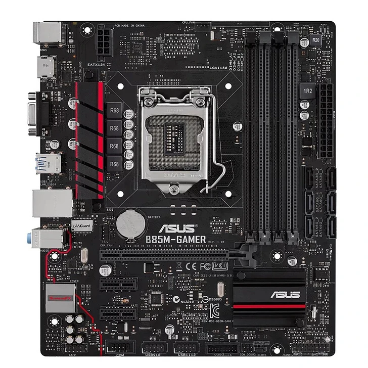 Б/у для настольной материнской платы Asus б/у B85 Socket LGA 1150 i7 i5 i3 DDR3 32G SATA3 USB3.0 Micro ATX|lga