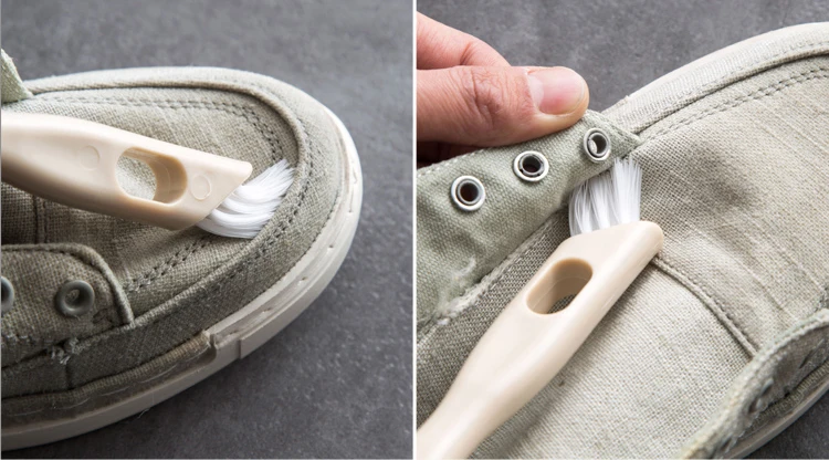 1Pc Double-end Clothes Tiles Cleaning Brush Sink Cleaner Bathroom Bathtub Cleaning Tool Plastic Boot Shoe Brush