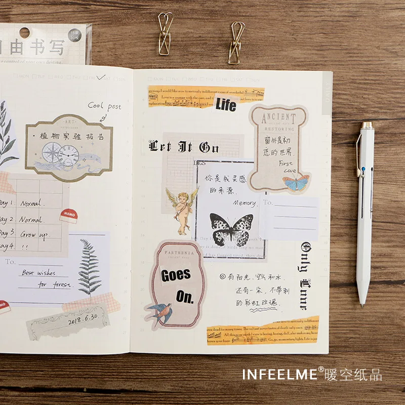 Стикер для скрапбукинга в стиле ретро | Канцтовары офиса и дома