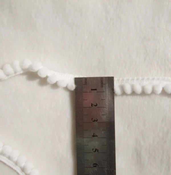 5 ярдов милый белый мини цвет полиэстер помпон бахрома отделка draper мяч аксессуары