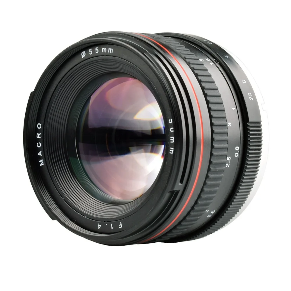 Объектив Lightdow 50 мм F1.4 для портретной камеры Canon 550D 760D 77D 80D 5D4 Nikon D5100 D7100 D810