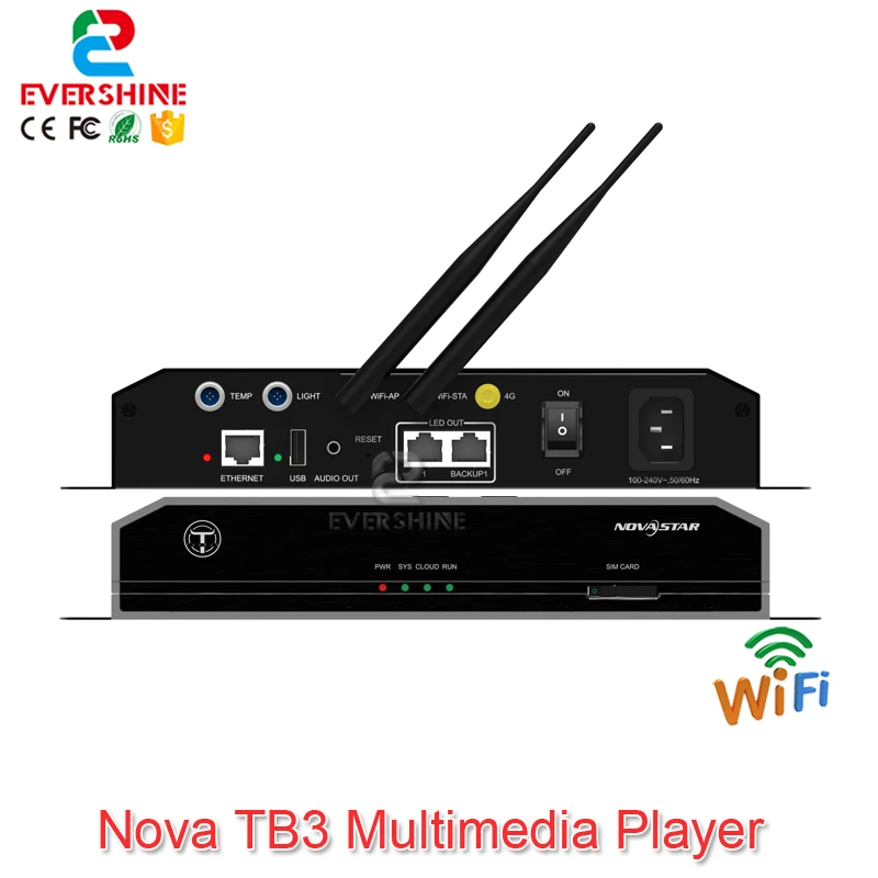 Мультимедийный плеер серии Novastar Телец TB1/TB2/TB3/TB6/TB8 поддерживает двойной режим WiFi и переключение синхронного и асинхронного
