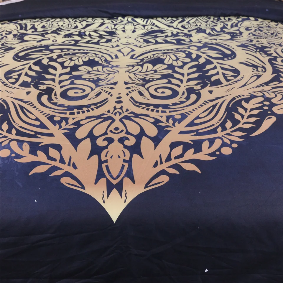 Бесплатная доставка домашний текстиль с 3d золотым тиснением 3 предмета