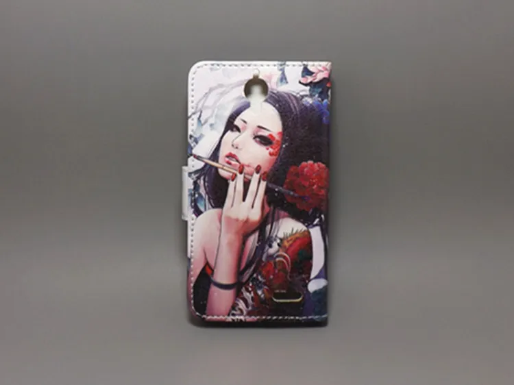 Цветной узор флаг дизайнер Alcatel One Touch Idol 6030 OT6030 OT 6030X 6030A с 2 держателями для карт
