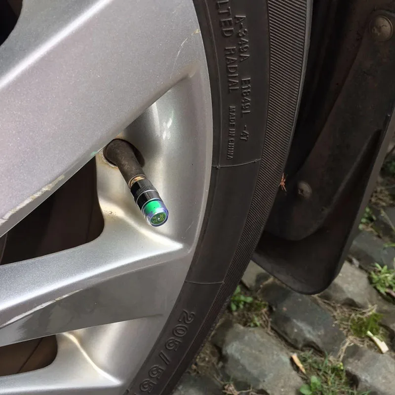 4 шт. датчик давления в шинах Видимый индикатор сигнализации автомобильные