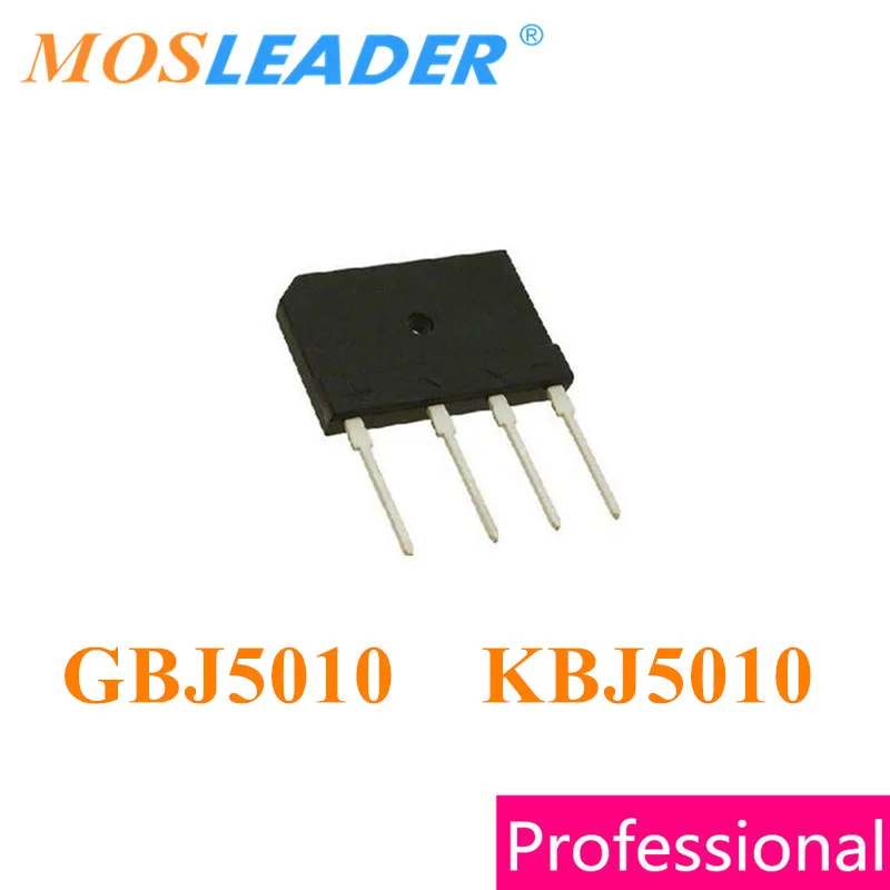 Mosleader GBJ5010 DIP4 50 шт KBJ5010 50A 1000V 1KV Сделано в Китае высокое качество Запасные части 