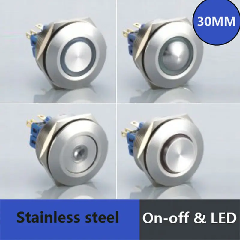 5 шт. Упаковка 30 мм кнопочный переключатель шаровое кольцо головка