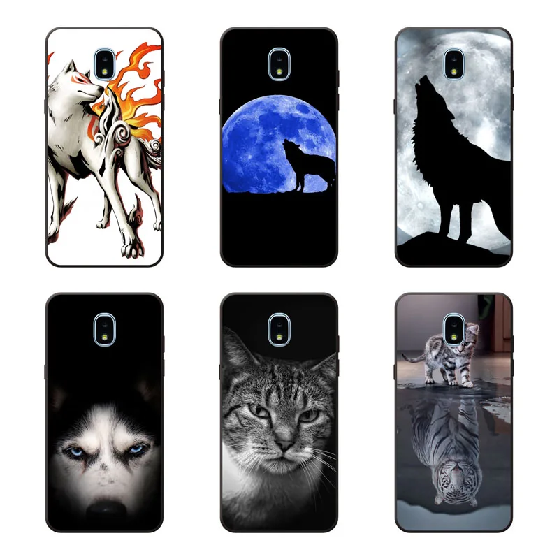 for samsung galaxy j3 2018 Case Silicon tigon beast Painting Soft TPU Back Cover Protect Phone cases |