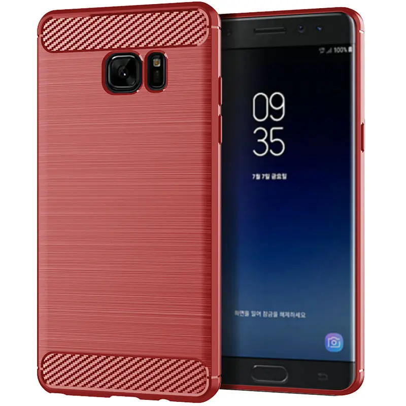 Для samsung Galaxy Note fe вентилятор Edition чехол Силиконовый прочный панцири углерода