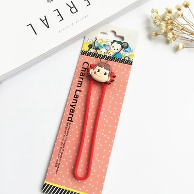Fujiya Kawaii милые аниме ремешок для мобильного телефона Мягкая силиконовая резина веревка ремень ручной ремешок для IPhone samsung Xiaomi huawei повесить лассо - Цвет: Fujiya