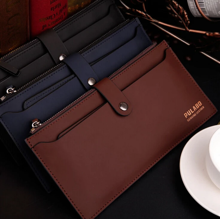 Модные мужские кошельки креативный дизайн с двумя мобильными страницами кошелек