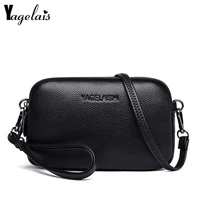 fashion womens bags genuine leather simple solid handbag small shoulder bags female crossbody messenge bags lady phone purses