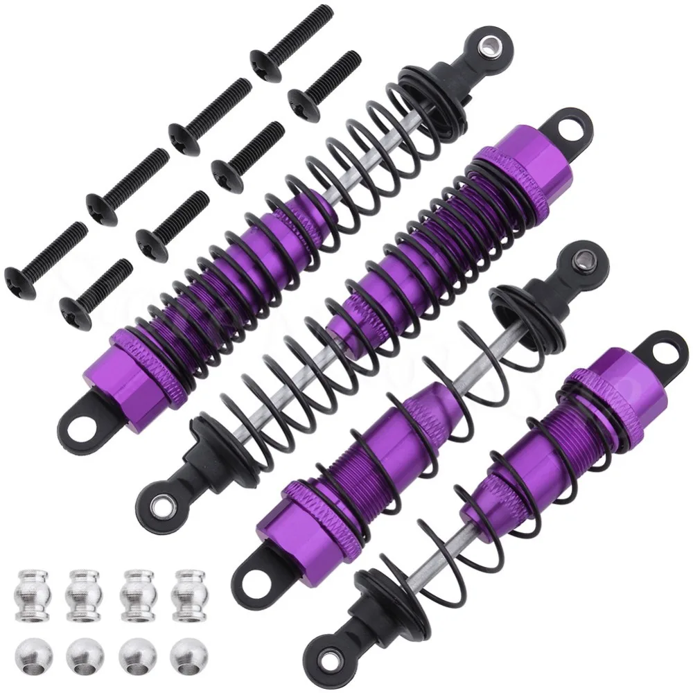 4 шт. для FS Racing 1/10 RC автомобилей багги Алюминиевый задний масляный амортизатор