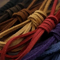 2 meters colorful suede genuine leather cords 3mm bracelet necklace sweater chain craft leather rope diy jewelry accessories
