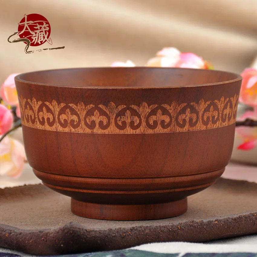 Монгольская чаша для чая с молоком деревянная теплоизоляцией горячая столовая