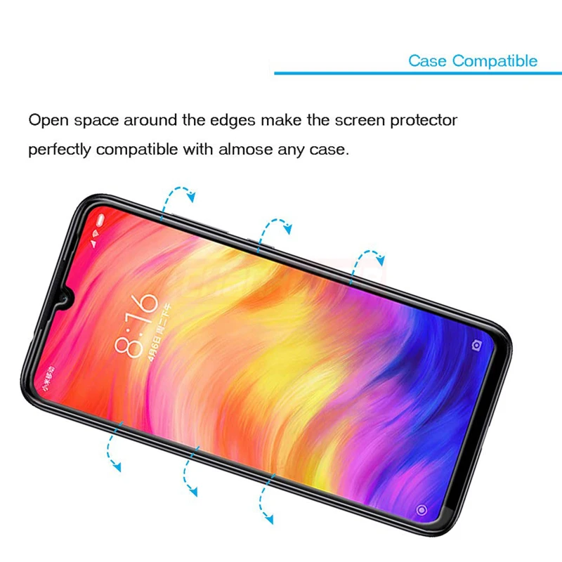 Закаленное стекло с полным покрытием для Xiaomi Redmi K20 Pro Mi 9T A2 Lite Защита экрана Note 7 6 5