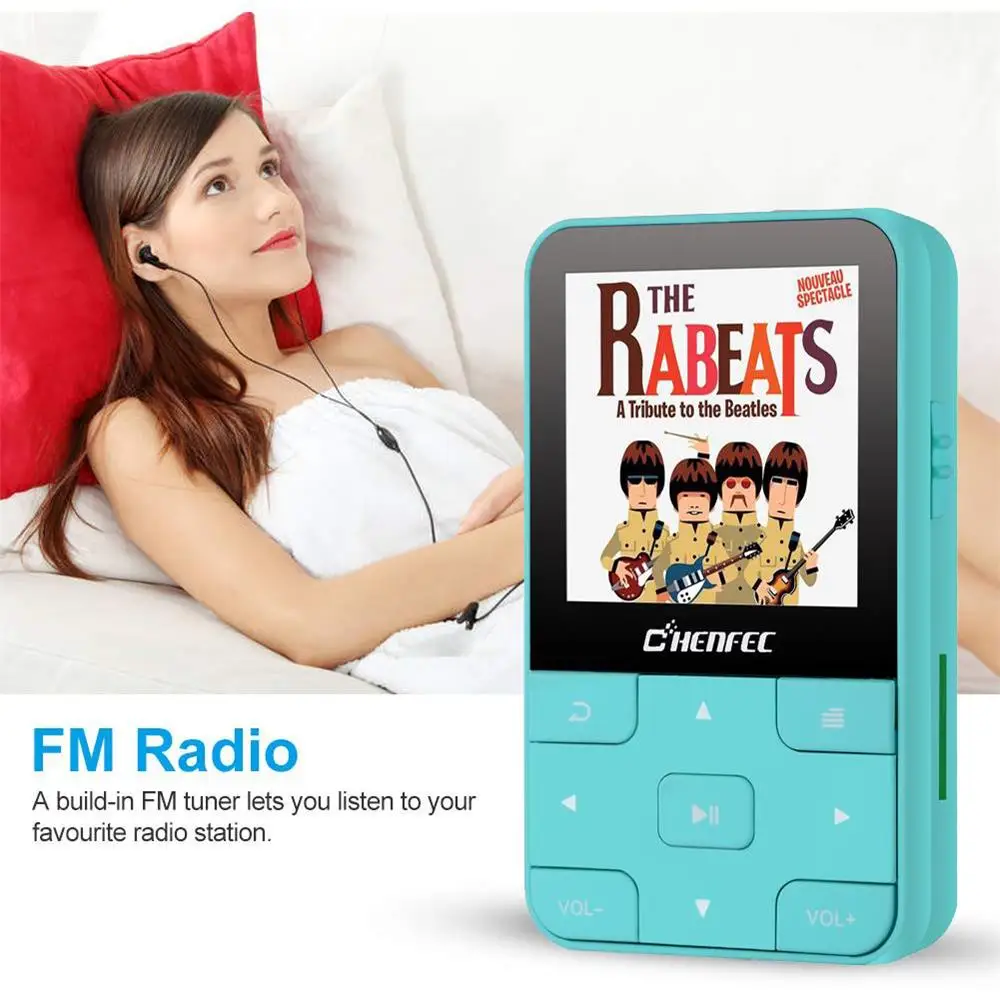 Мини Клип Спорт Bluetooth 4,2 MP3 плеер новая версия MP3 музыкальный плеер с FM, рекордер, поддержка TF/SD карты+ повязка на руку