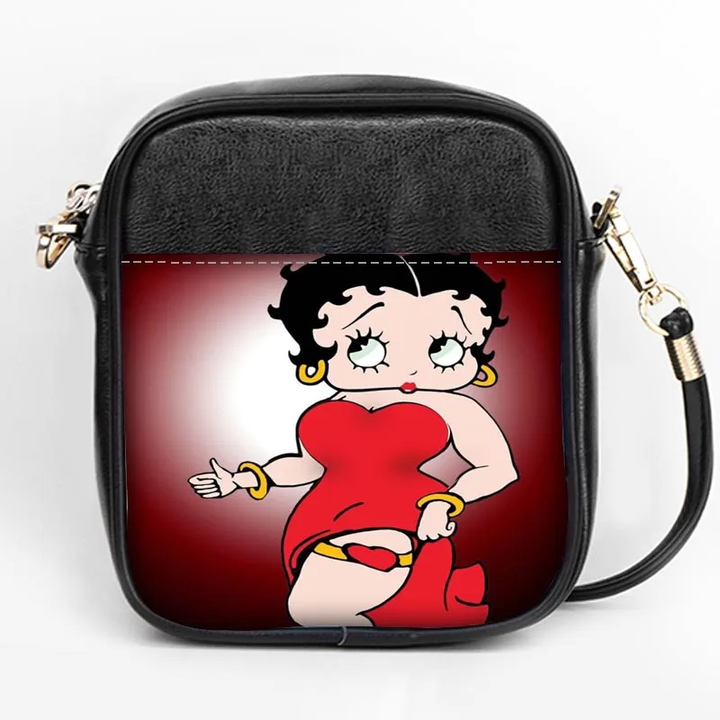 Пользовательские betty boop Моды Sling Bag Для женщин Слинг сумки на ремне кожа мини девушки Tote вечерние сумка DIY Sling Bag - Цвет: 12
