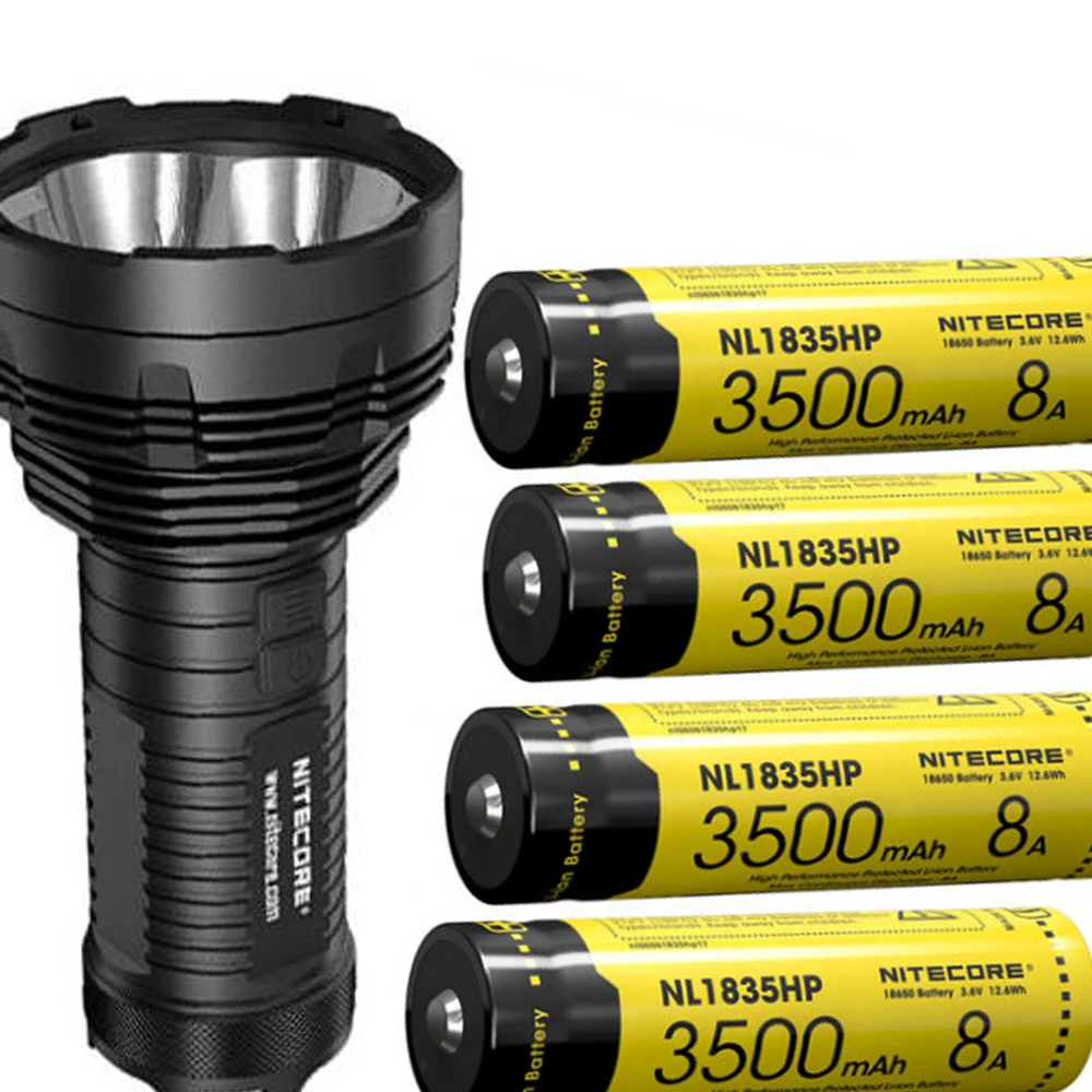 NiteCore TM16GT 4x Cree XP L HI V3 светодиодный 3600 люмен фонарик + 4 nitecore NL1835HP Battrey|Фонарики и