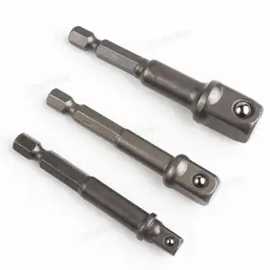 3 шт.лот Портативный хром-ванадиевой стали CR-V гнездо адаптера готовая к работе с квадратным носком шестиугольная металл привод сверло 14 38 12