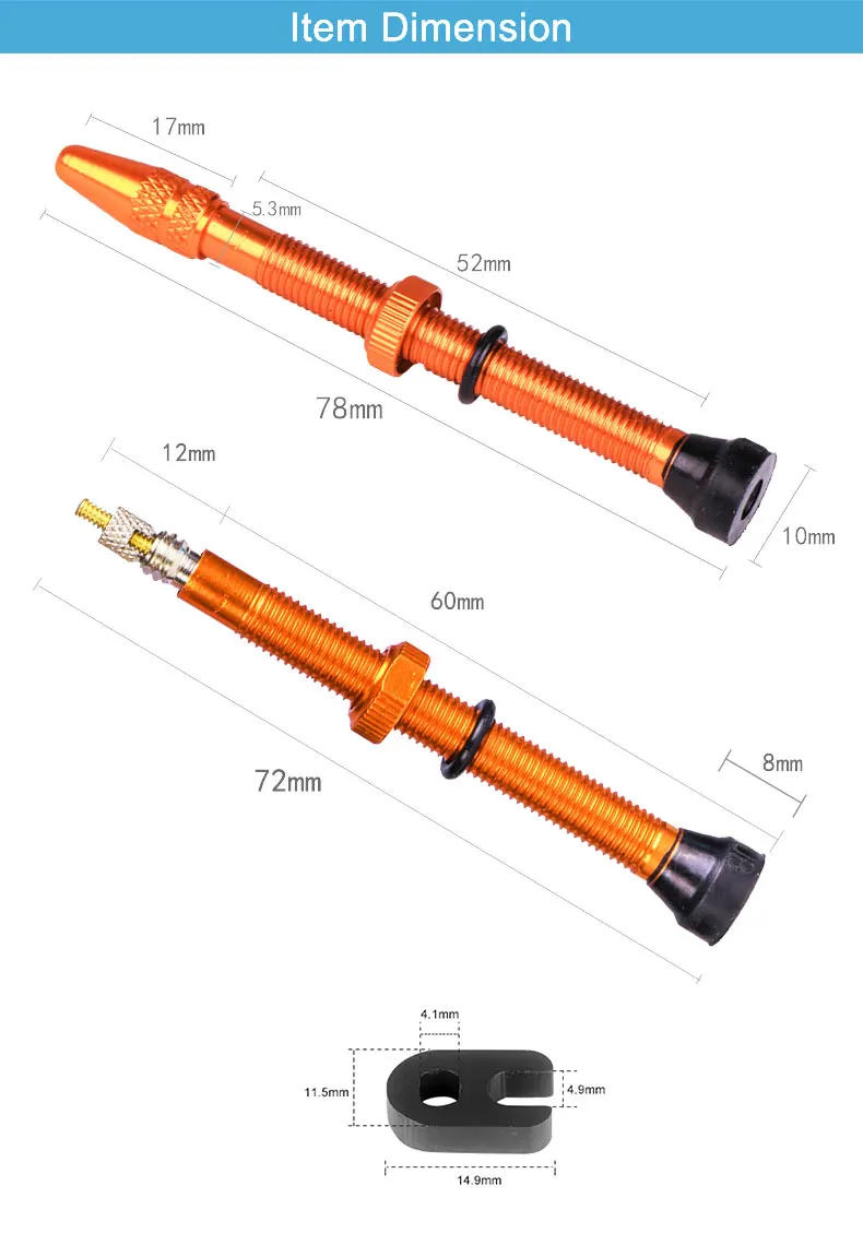 Deemount 2 шт бескамерные шины для велосипеда Presta клапан 78 мм сплав стволовых латунных сердечников для горных шоссейных велосипедов W/крышка из сплава и инструмент