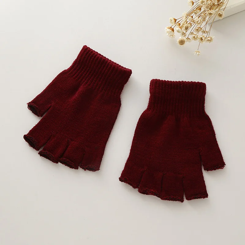 Лидер продаж 1 пара женские и мужские вязаные перчатки на осень зиму мягкие