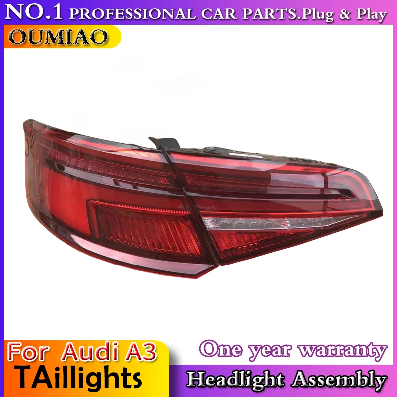 

car accessories For Audi A3 taillights 2013-2017 for A3 rear lights dedicated car light led taillight assembly Back lamp