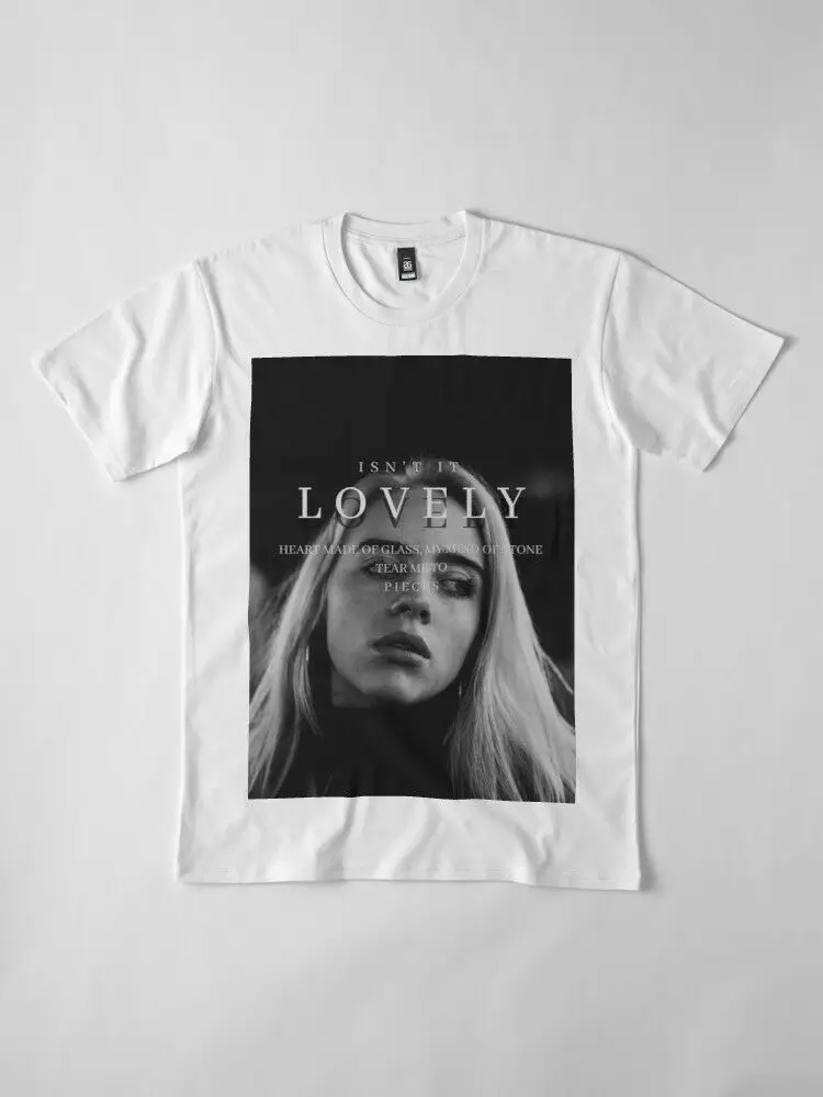 Billie Eilish/Милая Белая футболка с принтом лирики't It Lovely футболки из 100% хлопка