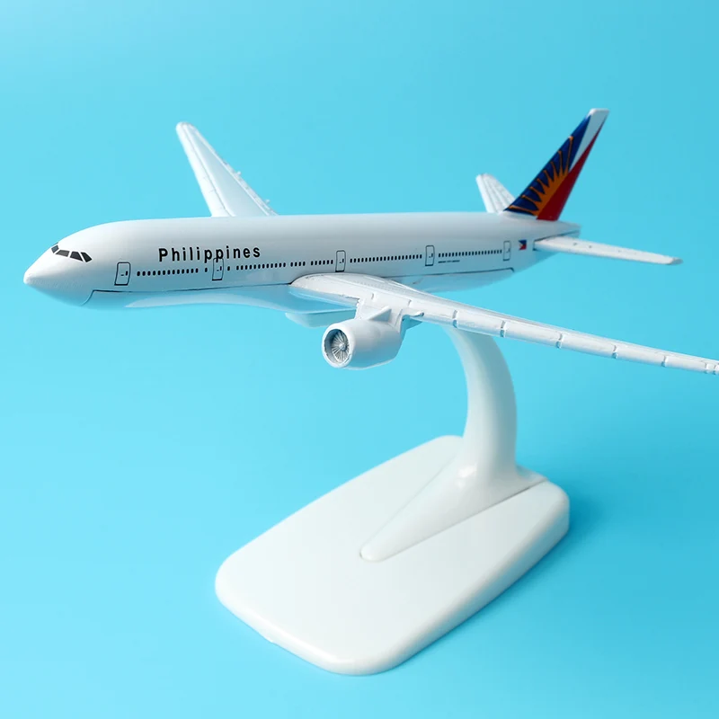 16 см Филиппины Boeing 777 модель самолета Модель из сплава B777 авиации литья под
