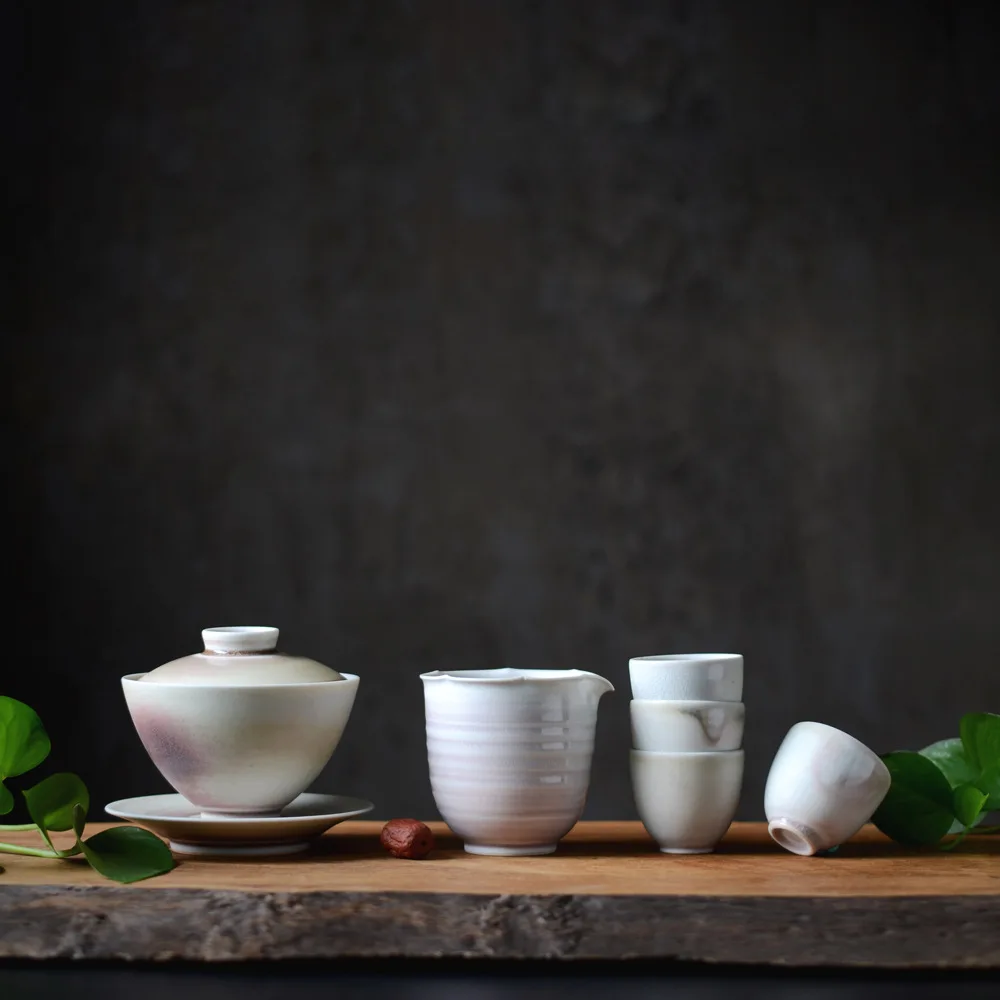 Керамические чаши ручной работы Jingdezhen чайные чашки печи станут простыми