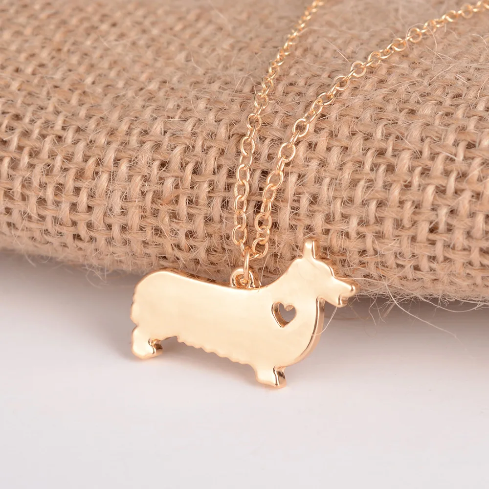 Цвета: золотистый серебристый 1 шт. корги ожерелье вельш ювелирные изделия