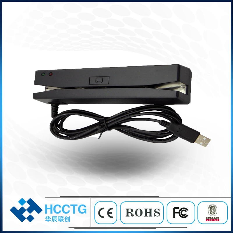 Мини 1 и 2 и 3 Треки MSR USB считыватель магнитных карт в полоску HCC720U