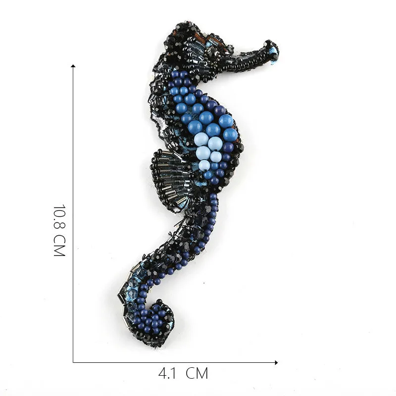2019 New Arrival Beaded Fabric Badge 1pc Jellyfish Turtle Hippocampus Fish Patches For Clothing Coat Tshirt Sequined Applique | Дом и сад