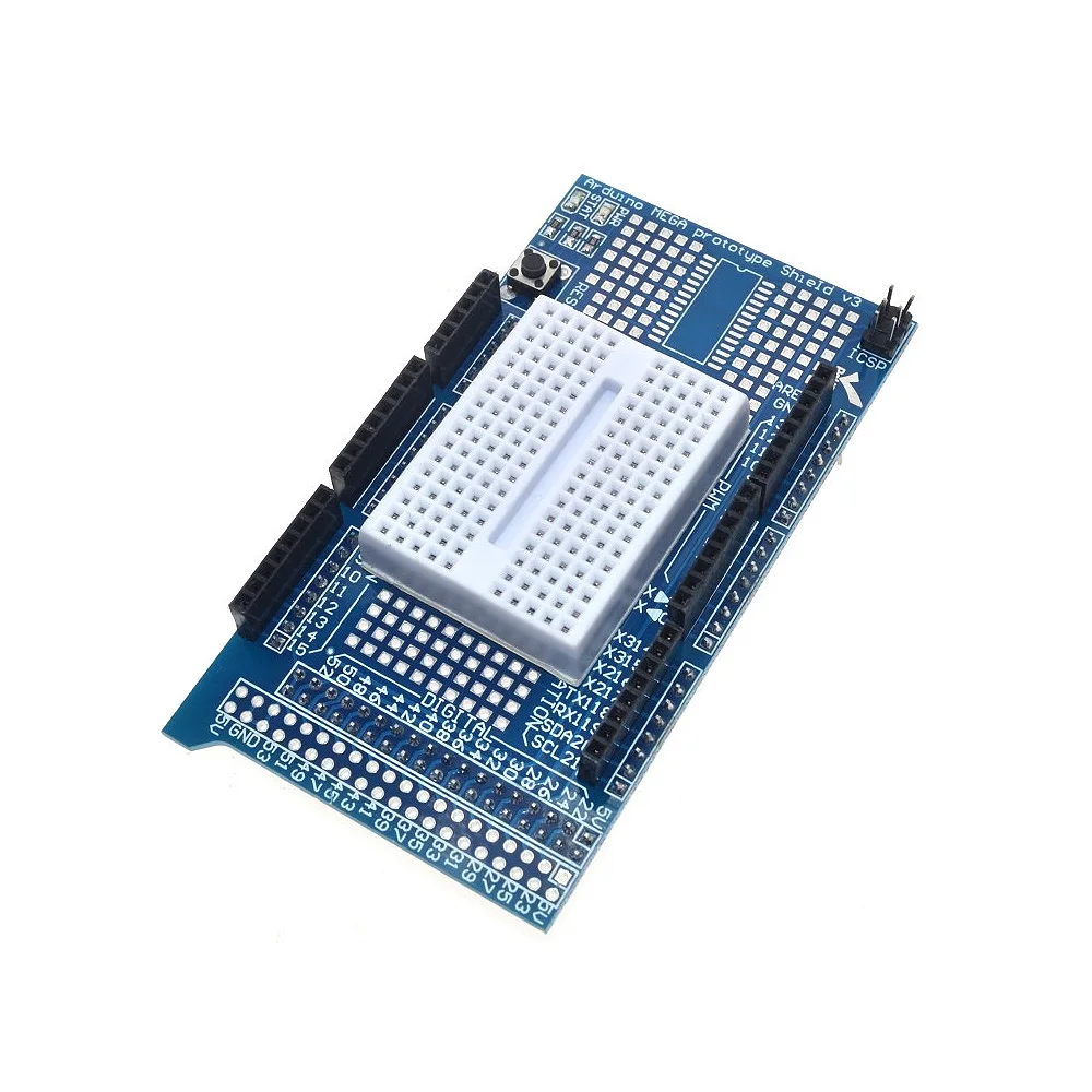 МЕГА 2560 R3 Proto Прототип Щит V3.0 Плата расширения + мини PCB Макет 170 точек связи для