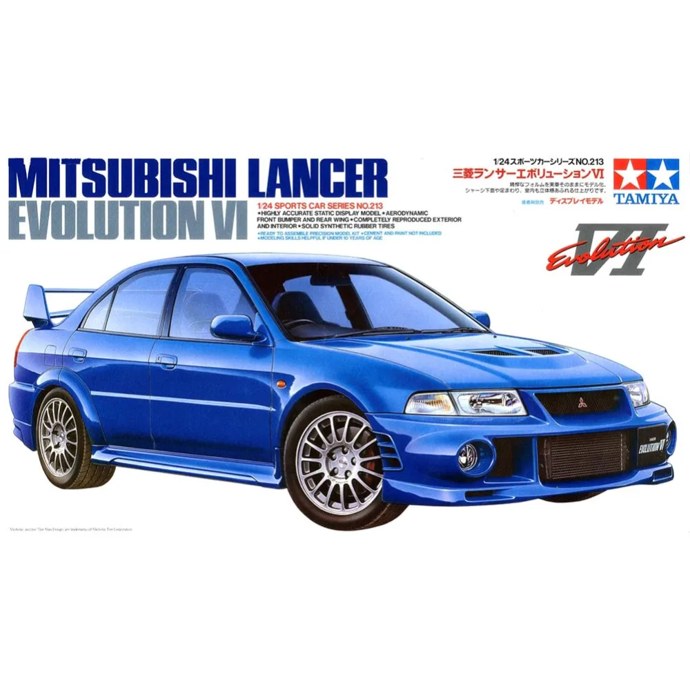 Tamiya 24213 1/24 Lancer Evolution VI масштаб сборка модель автомобиля строительные комплекты oh rc